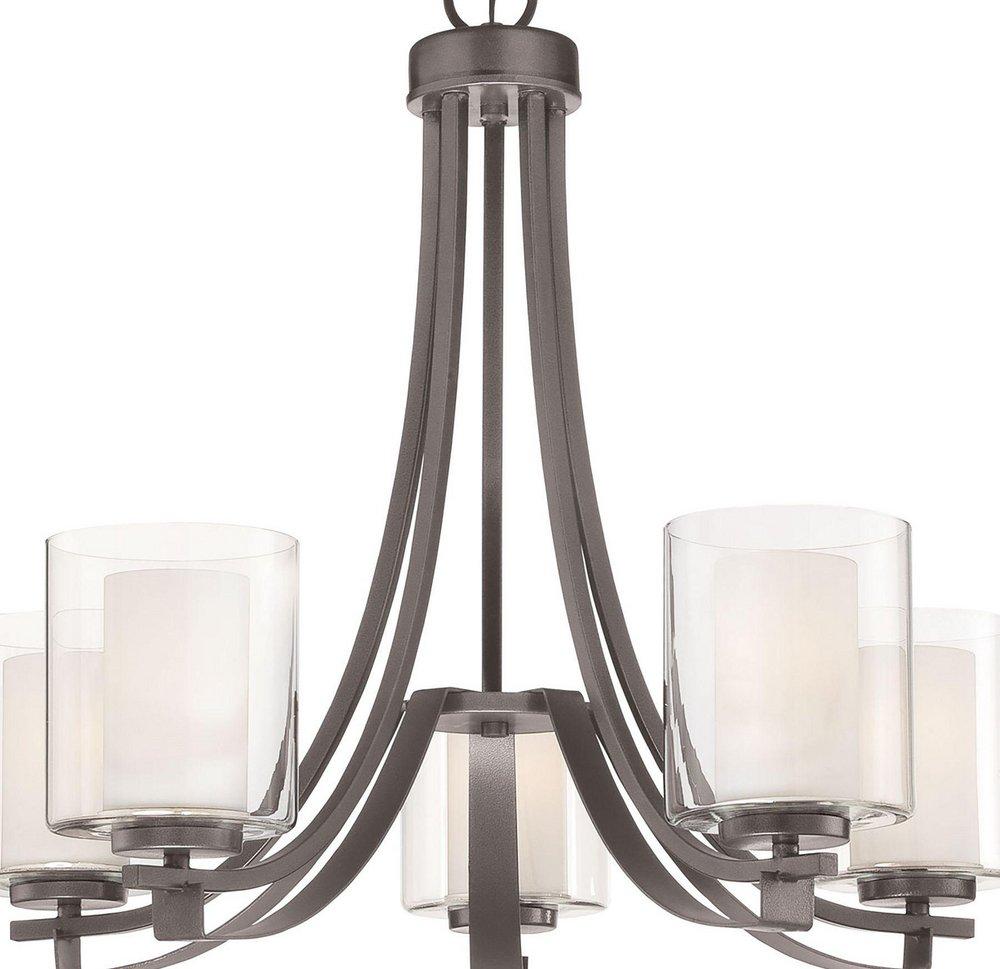 Minka Lavery Smoked Iron 5-Light Chandelier Light Fixture 