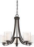 Minka Lavery Smoked Iron 100W 5-Light Chandelier 