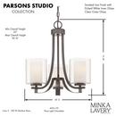 Minka Lavery Smoked Iron 18-1/2 in. 100W 3-Light Medium E-26 Chandelier 