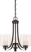 Minka Lavery Smoked Iron 18-1/2 in. 100W 3-Light Medium E-26 Chandelier 