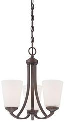 Minka Lavery Vintage Bronze 16 in. 100W 3-Light Medium E-26 Incandescent Chandelier 