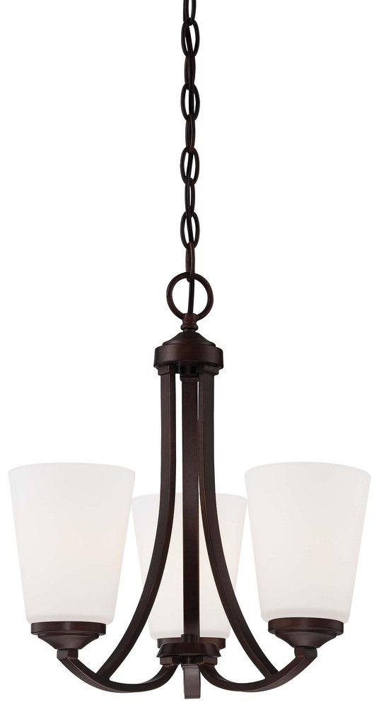 Minka Lavery Vintage Bronze 16 in. 100W 3-Light Medium E-26 Incandescent Chandelier 