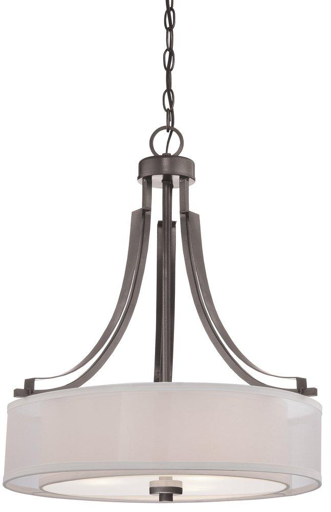 Minka Lavery Smoked Iron 3-Light Pendant 