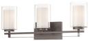 Minka Lavery Smoked Iron 8-1/4 in. 100W Bath Light in Smoked Iron with Clear Glass Shade 