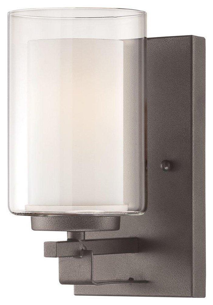 Minka Lavery Smoked Iron 100W 1-Light Medium E-26 Halogen Vanity Light 