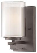 100W 1-Light Medium E-26 Halogen Vanity Light in Smoked Iron