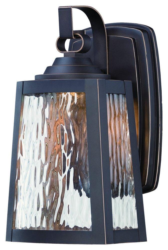 Minka Oil Rubbed Bronze with Gold Highlights 1-Light 11W Wall Lantern 