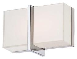 14W 1-Light Medium E-26 Base Bath Light in Polished Chrome