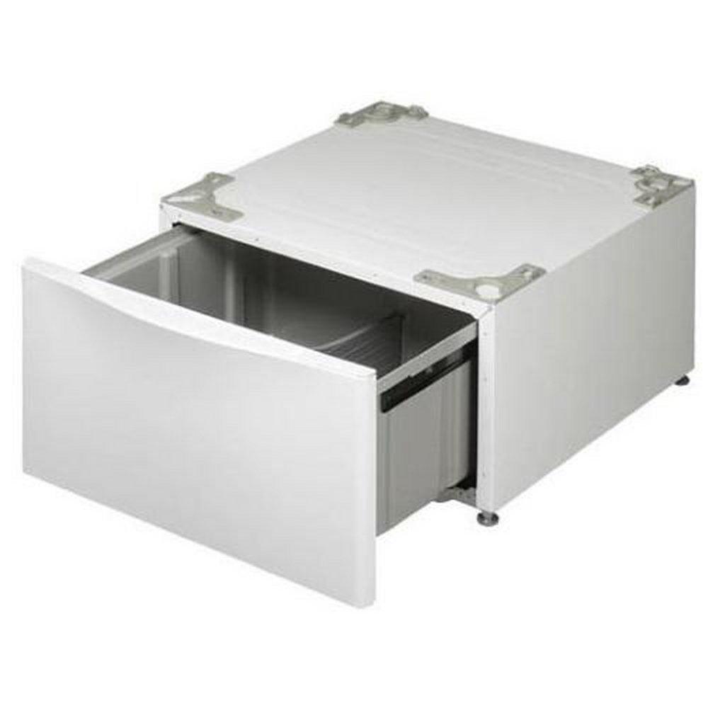 LG Electronics White 27 in. Pedestal with Drawer 