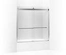 Rear Sliding Glass Panel and Assembly Kit in Bright Polished Silver