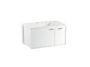 36 in. Wall Mount Vanity in Linen White