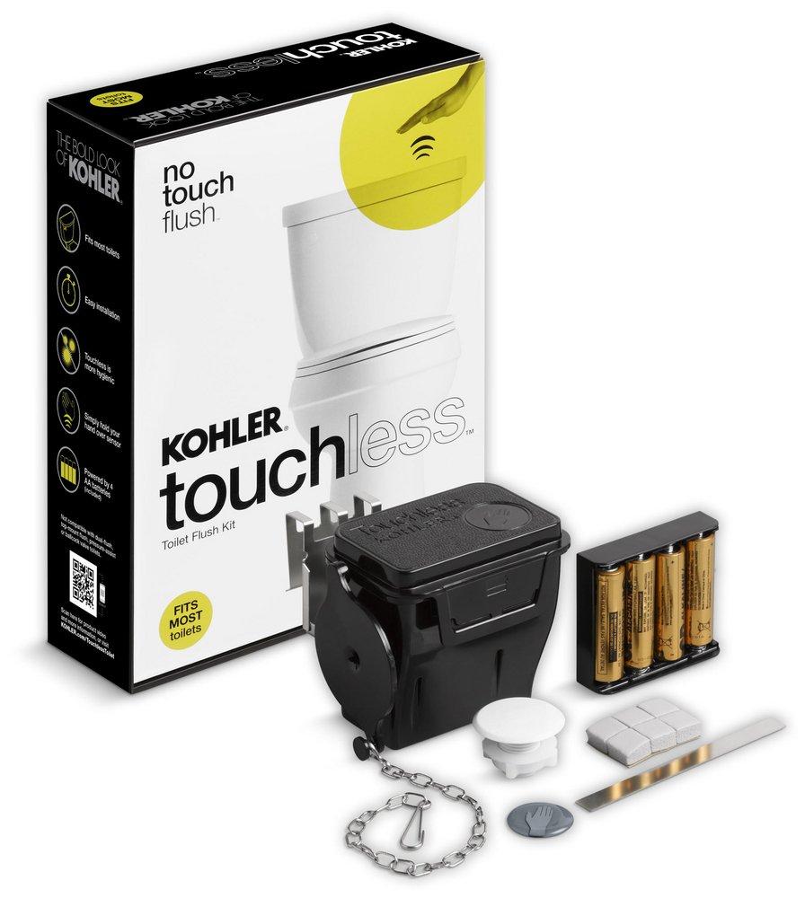 KOHLER White Touchless Flush Kit 