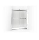 Rear Sliding Glass Panel and Assembly Kit for Shower Door in Brushed Nickel