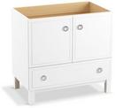 KOHLER Linen White 34-1/2 x 36 in. Bathroom Vanity Cabinet with Furniture Legs 