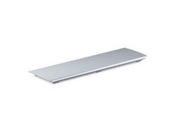 Aluminum Drain Cover for Shower Base in Bright Silver
