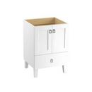 KOHLER Linen White 34-1/2 x 24 in. Bathroom Vanity Cabinet with Leg, 2-Door and 1-Drawer 