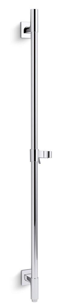 KOHLER Polished Chrome Slide Bar with Support Elbow 