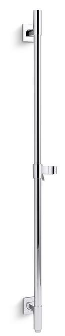 KOHLER Polished Chrome Slide Bar with Support Elbow 