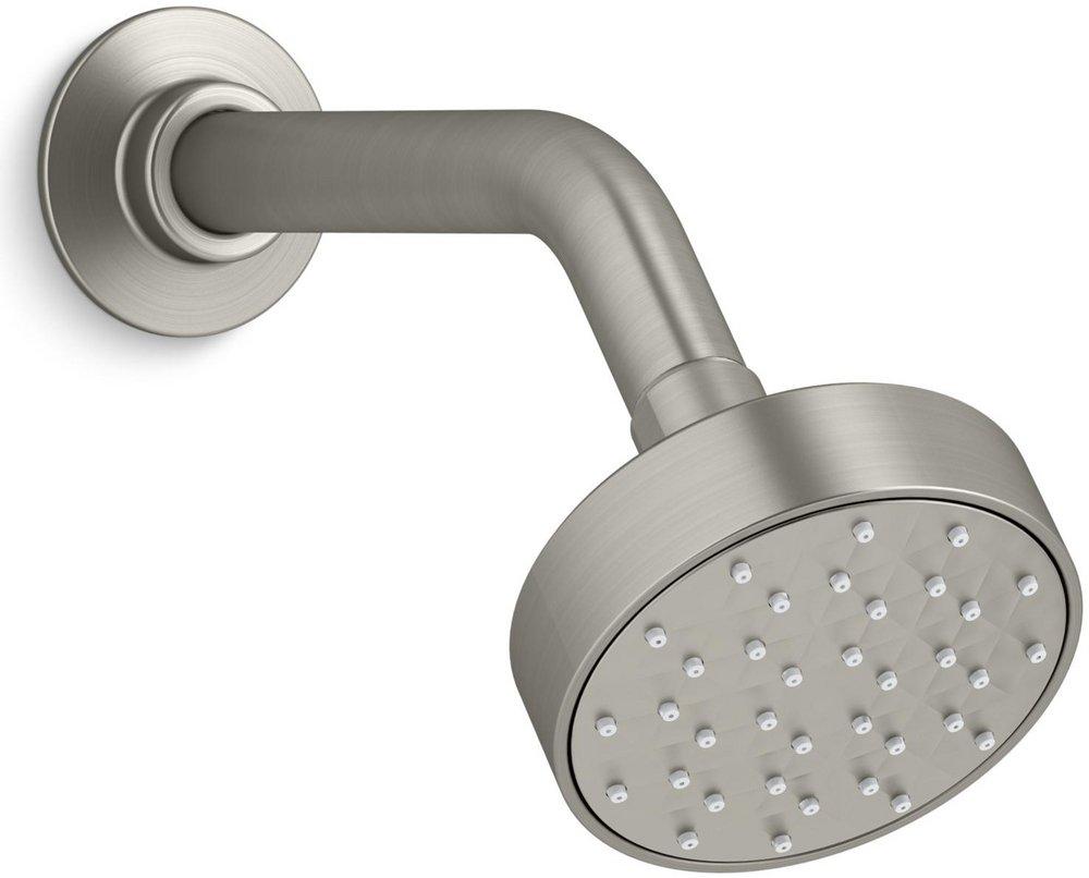 KOHLER Vibrant® Brushed Nickel Single Function Full Coverage Showerhead 