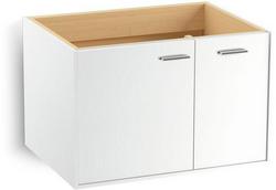 19-1/2 x 30 x 21-7/8 in. Wall-Hung Bathroom Vanity Cabinet in Linen White