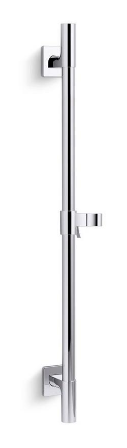 24 in. Shower Rail in Polished Chrome
