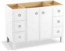 34-1/2 x 48 in. Bathroom Vanity Cabinet with Furniture Leg in Linen White