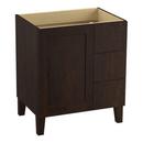 KOHLER Claret Suede 34-1/2 x 30 x 21-7/8 in. Bathroom Vanity Cabinet with Leg 