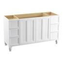 34-1/2 x 60 in. Vanity with Furniture Leg, 2-Door and 6-Drawer in Linen White