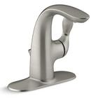KOHLER Vibrant&reg; Brushed Nickel Single Handle Monoblock Bathroom Sink Faucet 