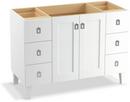 34-1/2 x 48 in. Bathroom Vanity Cabinet with Legs in Linen White