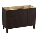 KOHLER Claret Suede 34-1/2 x 48 in. Bathroom Vanity Cabinet with Legs 
