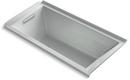 60 x 30 in. Drop-In Bathtub with Left Drain in Ice Grey