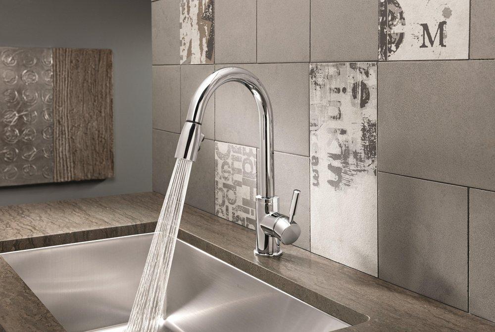 BLANCO Stainless Single Handle Pull Down Kitchen Faucet 