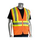 PIP&reg; Hi-Viz Orange Safety Vest with Zipper 