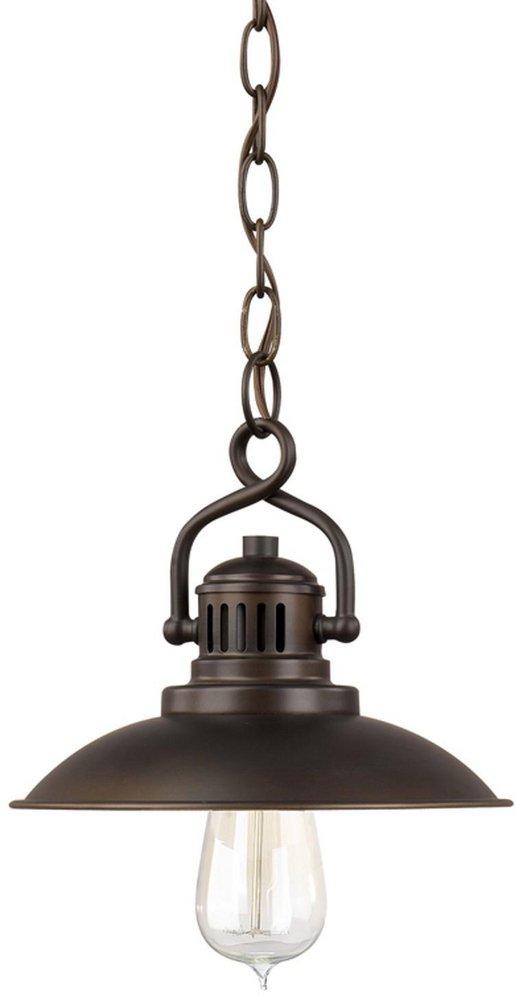 Capital Lighting Burnished Bronze 9 in. 1-Light Mini Pendant 