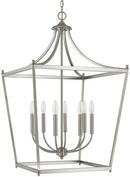Capital Lighting Brushed Nickel 60W 8-Light Candelabra E-12 Pendant 