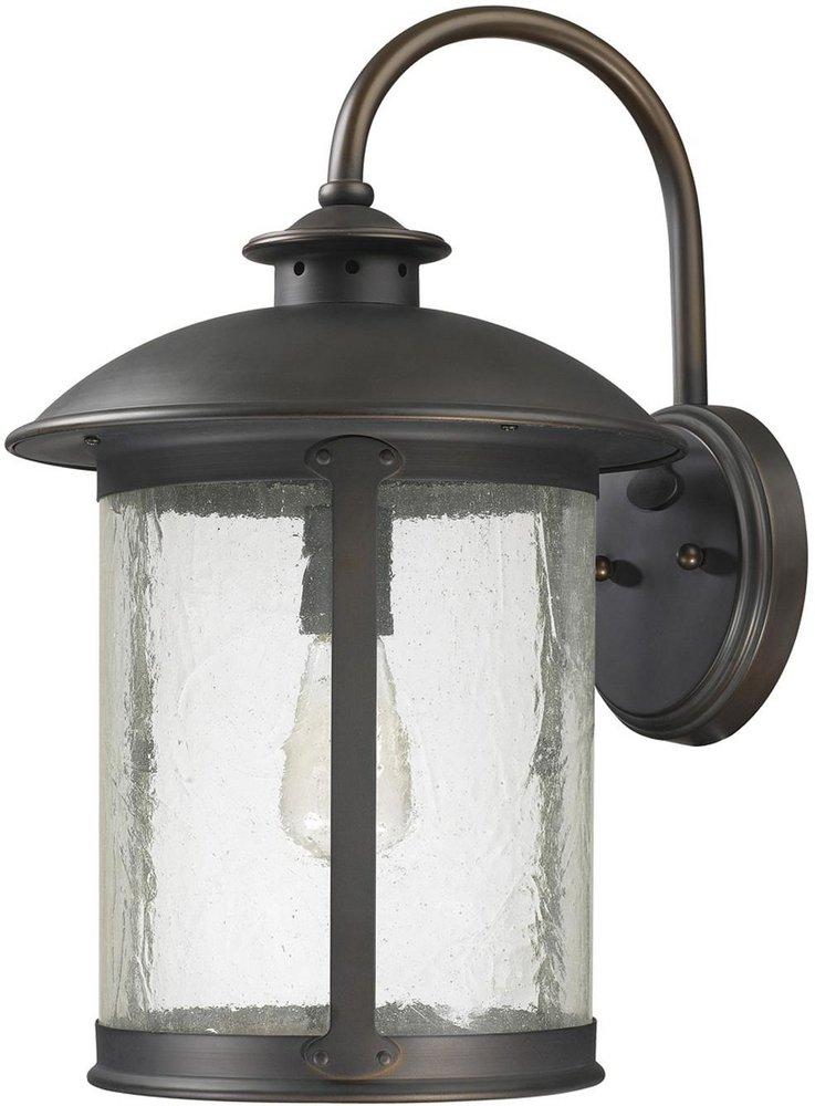 Capital Lighting Old Bronze 11-1/2 in. 100W 1-Light Medium E-26 Incandescent Wall Lantern 