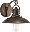 100W 1-Light Medium E-26 Incandescent Wall Sconce in Burnished Bronze