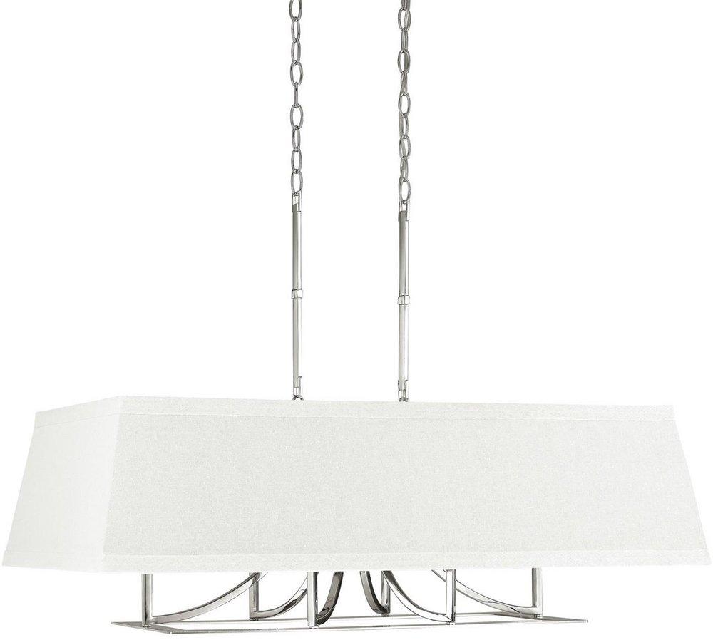 Capital Lighting Polished Nickel 25 in. 6-Light Candelabra Pendant 