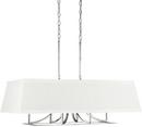 Capital Lighting Polished Nickel 25 in. 6-Light Candelabra Pendant 