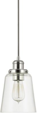 Capital Lighting Polished Nickel 9-1/4 in. 1-Light Mini Pendant 
