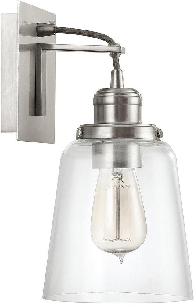 Capital Lighting Brushed Nickel 100W 1-Light Wall Sconce 