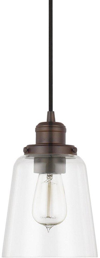 Capital Lighting Burnished Bronze 9-1/4 in. 1-Light Mini Pendant 