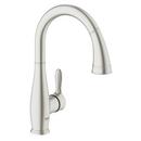 GROHE SuperSteel Infinity&trade; Single Handle Pull Down Kitchen Faucet 