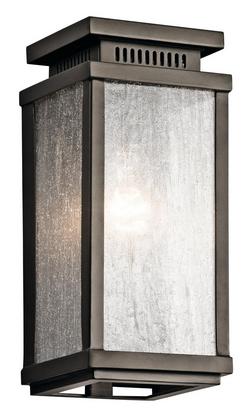 75W 1-Light Medium Base Incandescent Extension Wall Sconce in Olde Bronze