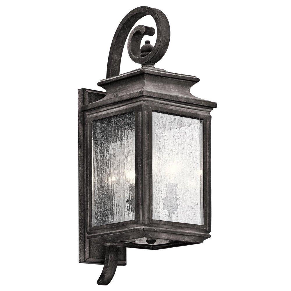 Kichler Lighting Weathered Zinc 3-Light Wall Mount Sconce 