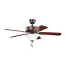 Kichler Lighting Oil Brushed Bronze 5-Blade Ceiling Fan with Bowl Light Kit 