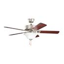 Kichler Lighting Brushed Nickel 66W 5-Blade Ceiling Fan with 50 in. Blade Span and Light Kit 
