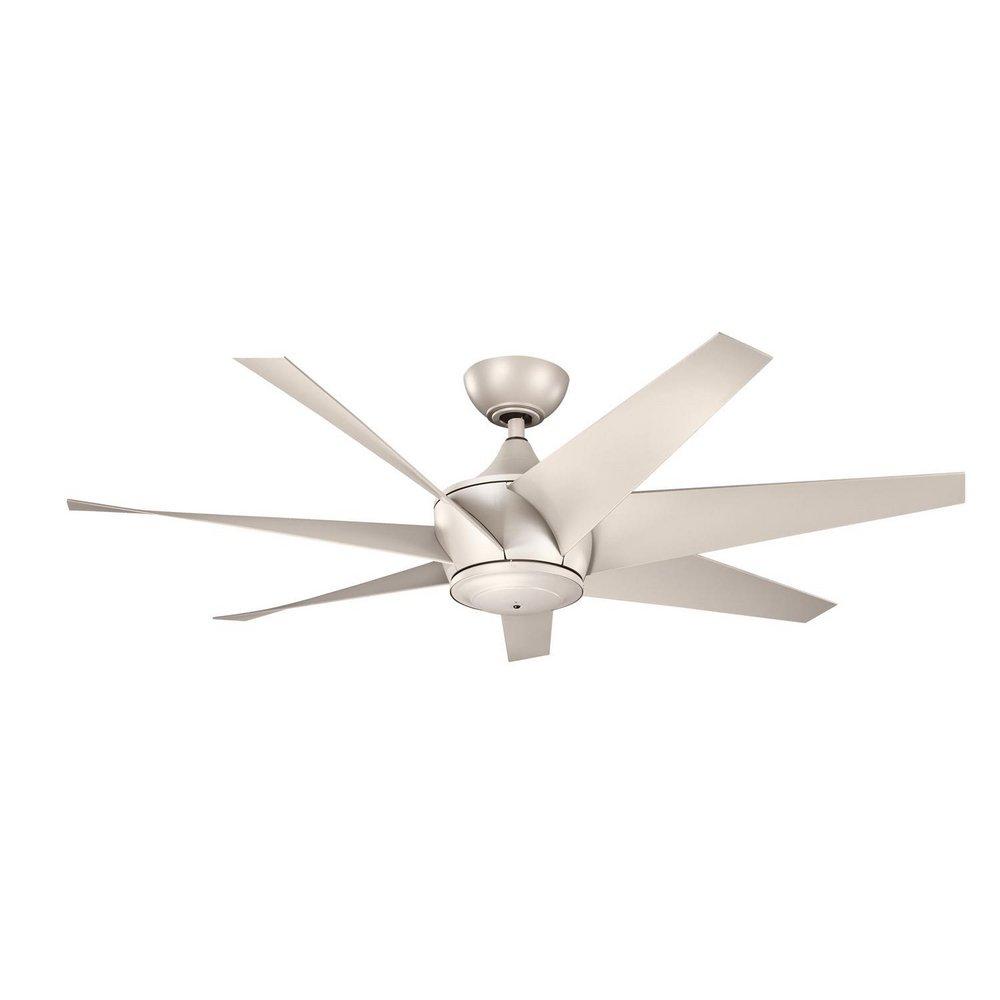 Kichler Lighting Antique Satin Silver 31W 7-Blade Ceiling Fan with 54 in. Blade Span 