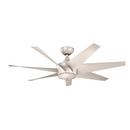 Kichler Lighting Antique Satin Silver 31W 7-Blade Ceiling Fan with 54 in. Blade Span 
